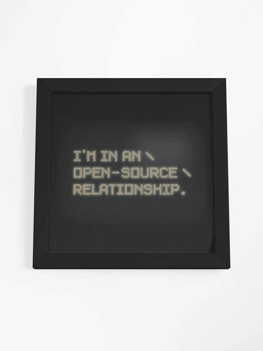 Open-Source Relationship - Framed Print product image (4)