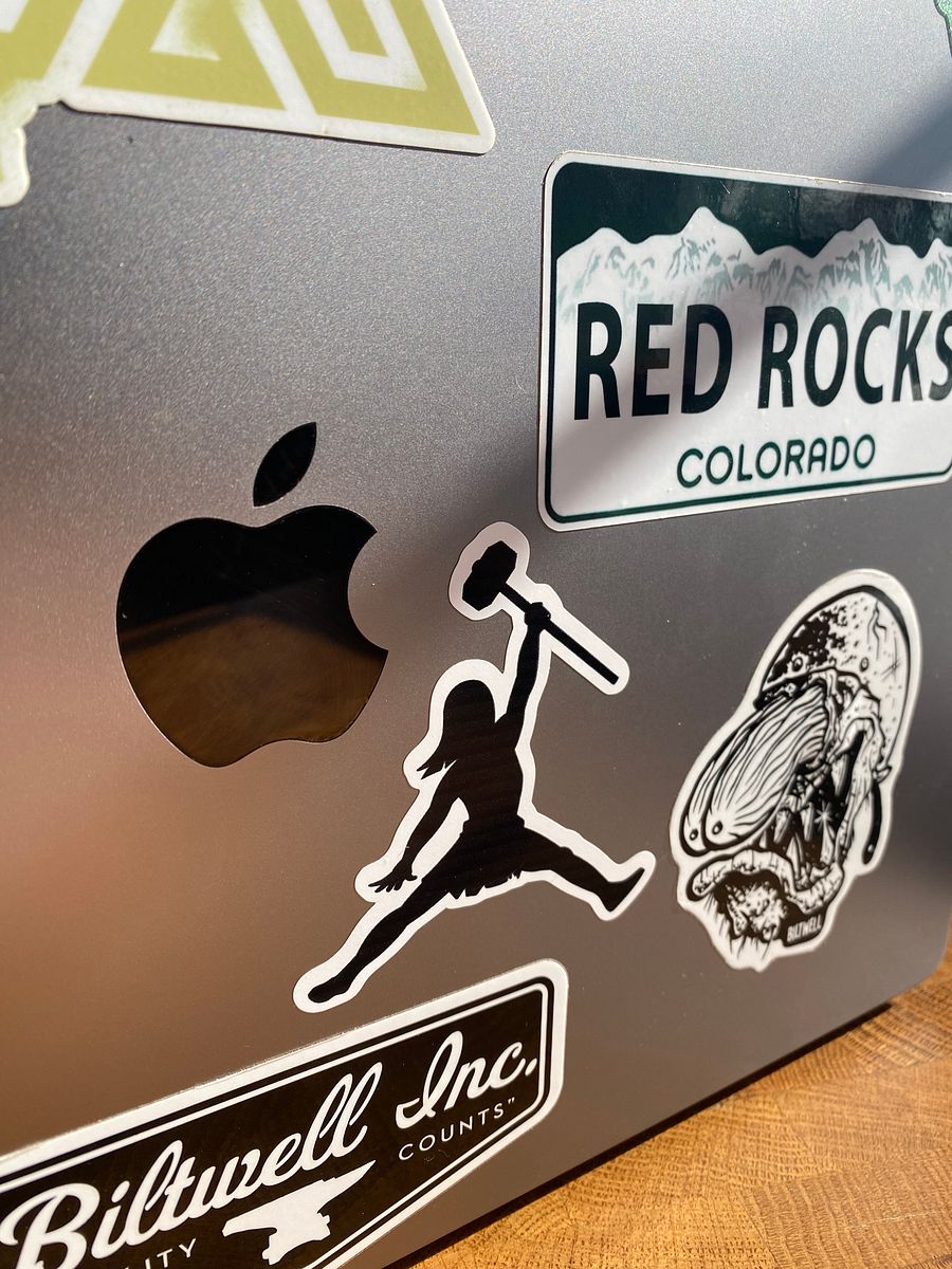 Jumpy Krag Kiss Cut Sticker (Black) product image (1)