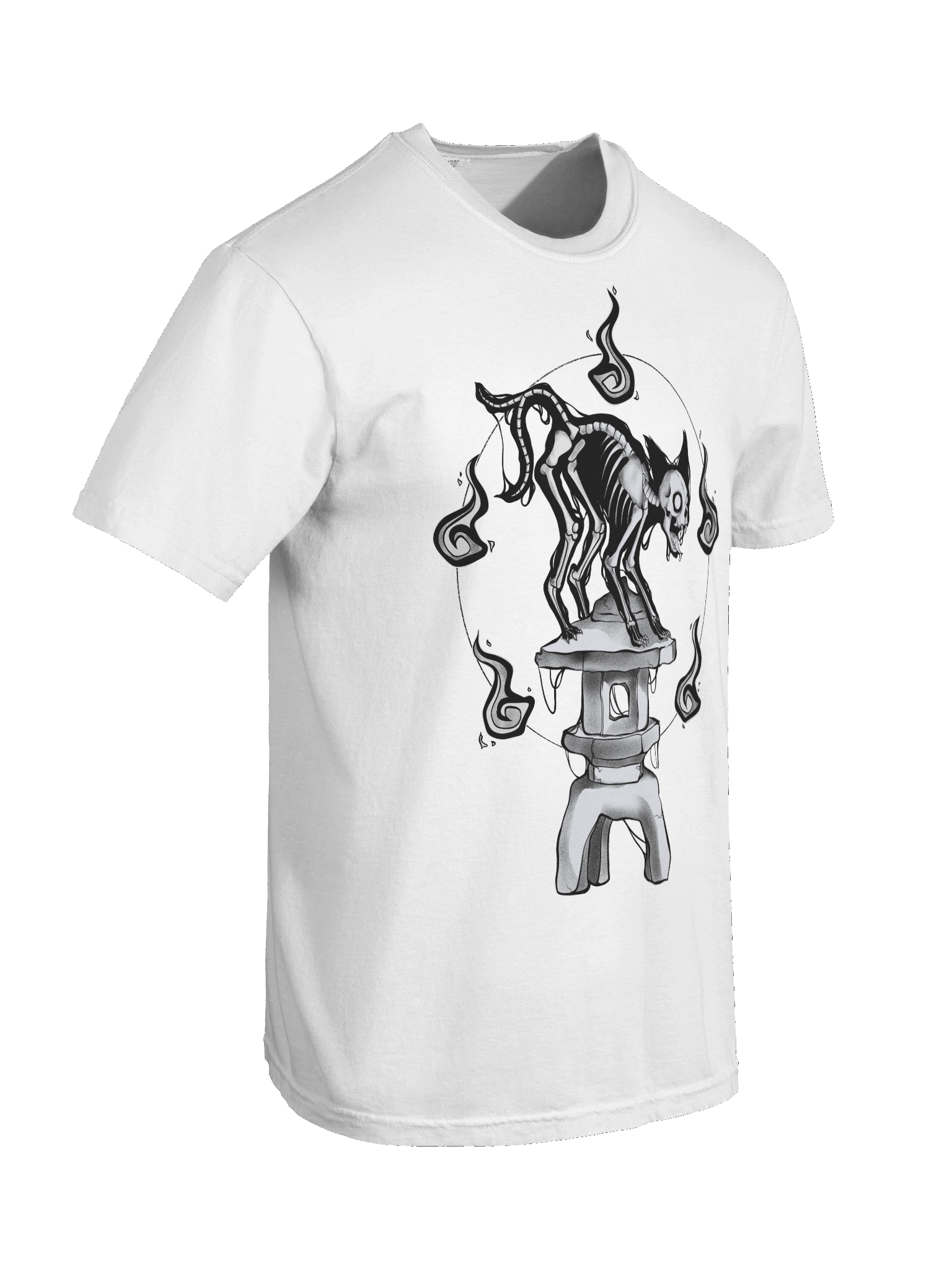 Bakeneko T-Shirt (White) product image (5)