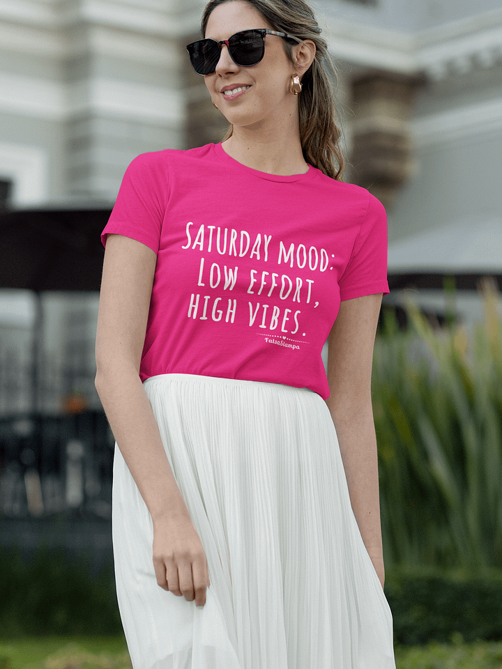 Saturday Low Effort Ideas Pixelated T-Shirt product image (1)