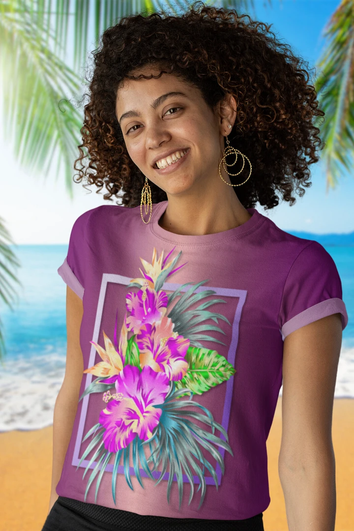 Tropical Floral All Over Print T-shirt product image (1)