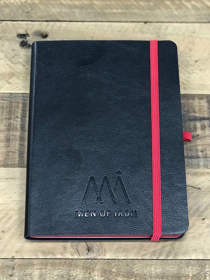 Men of Iron Journal – Premium Leeman Black Faux Leather Notebook product image (1)