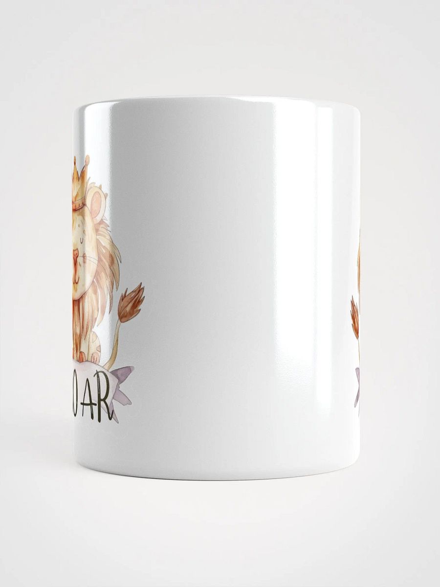 Royal Roar Lion White Glossy Mug product image (4)