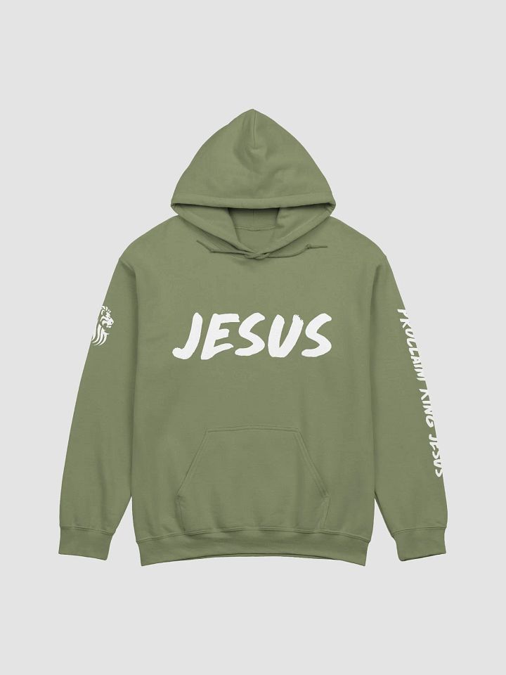 Jesus Hoodie (Military Green) product image (1)