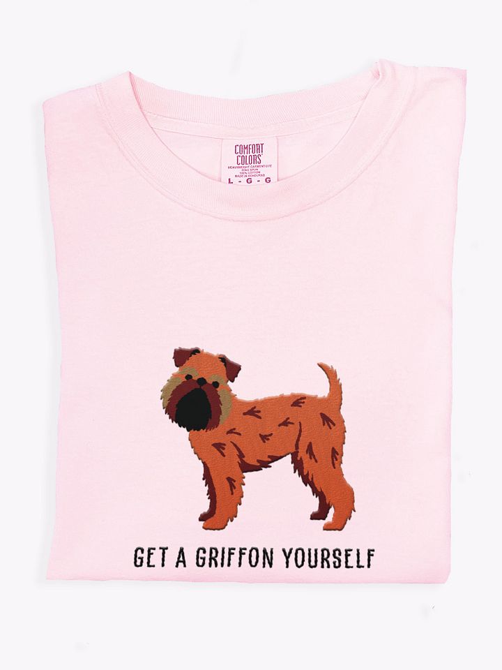 Get a Griffon Yourself T-Shirt(Embroidered) of a Brussels Griffon(Red) product image (1)