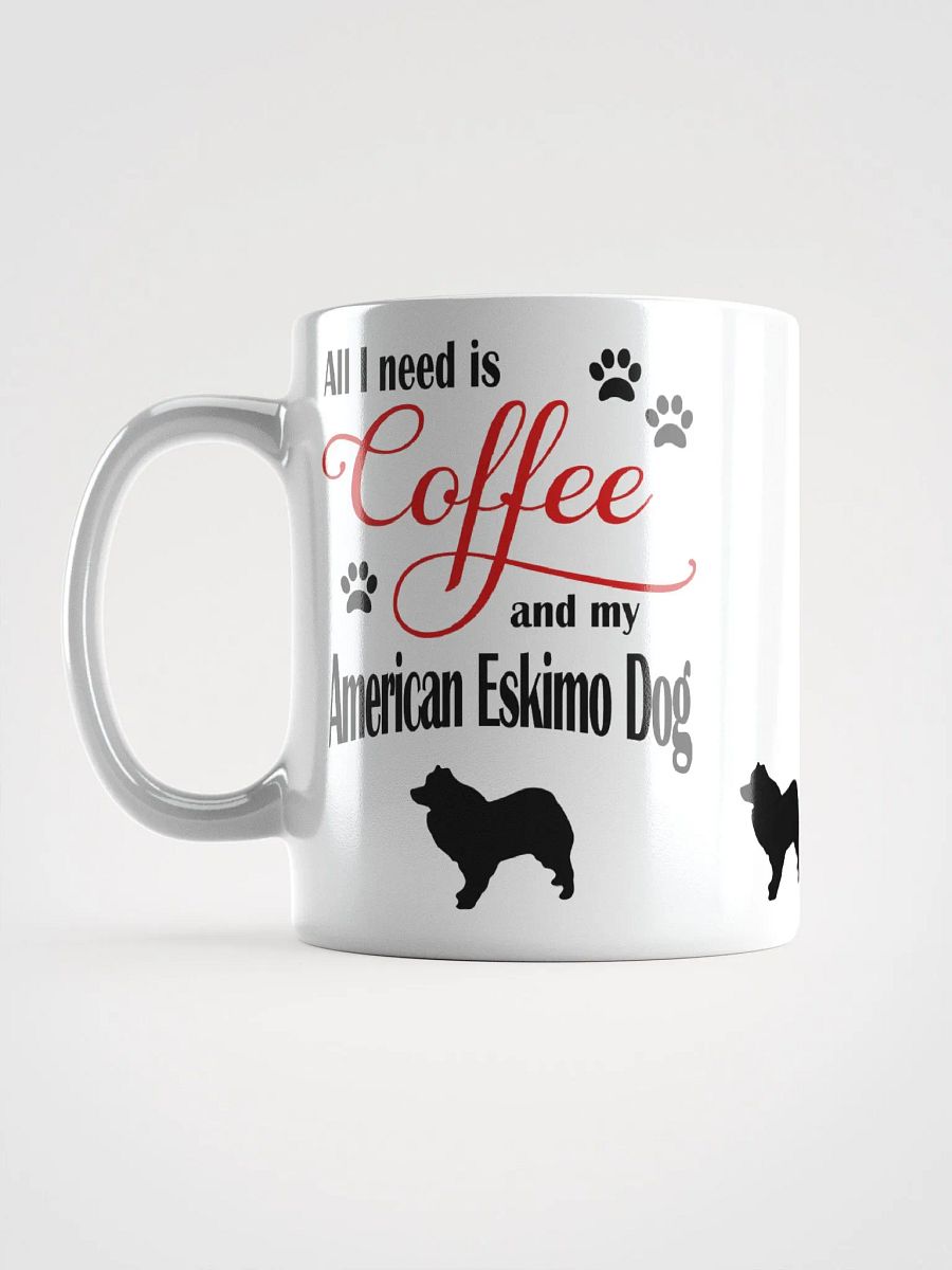 Coffee and my American Eskimo Dog Mug product image (6)