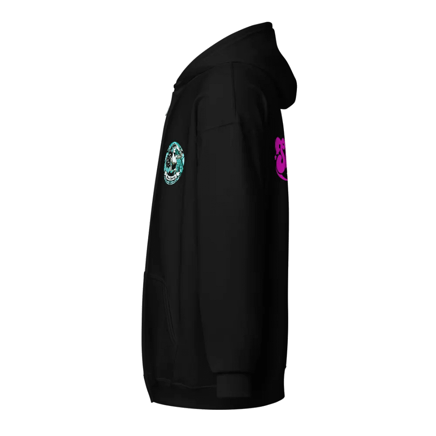 Miss Shorty brand logo and Pink Shorty Zip Hoodie product image (3)