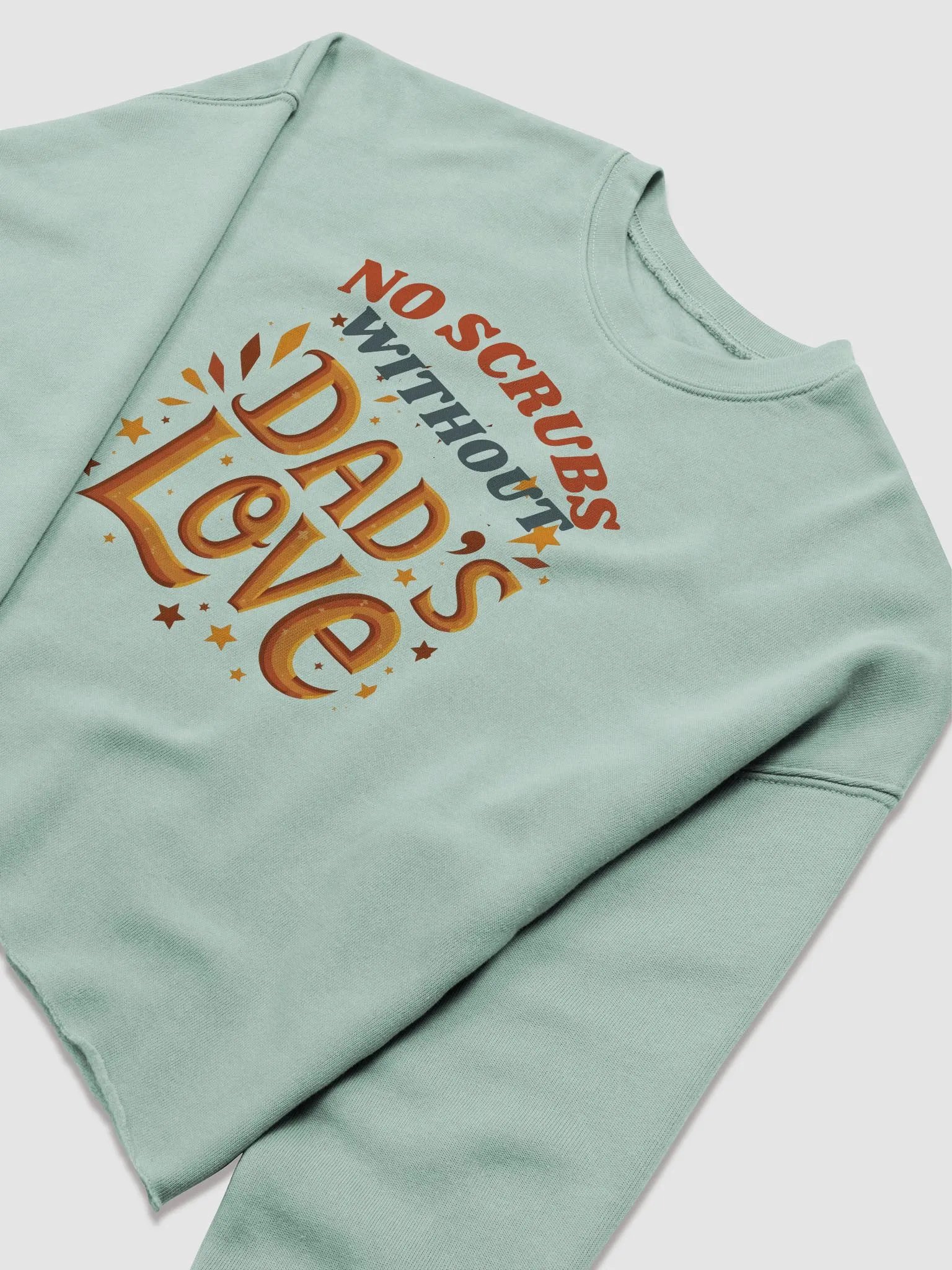Dad's Love Motivational Crop Sweatshirt product image (14)