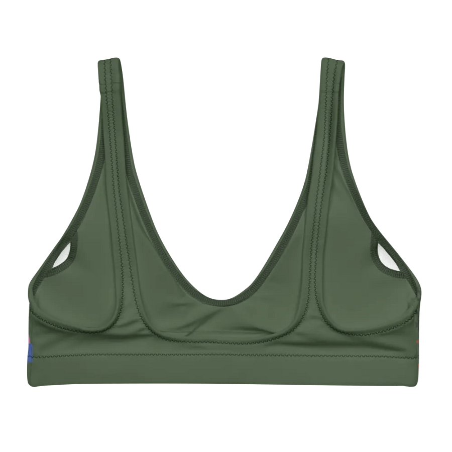 🐠 Fish Print Recycled Padded Bikini Top – Swim with Style & Sustainability! 🌊 product image (2)