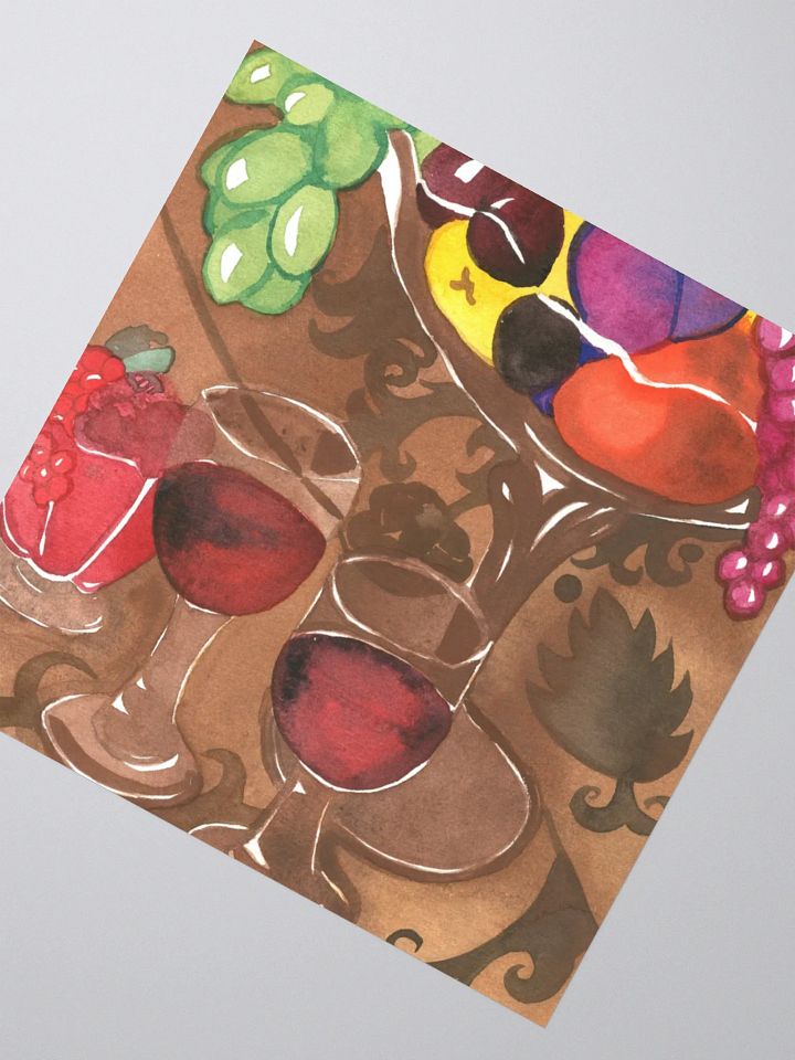 Wine and Fruits Sticker product image (4)