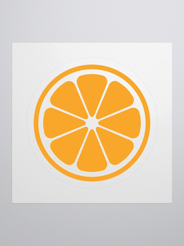 MIKAN Sticker(White×Orange) product image (2)