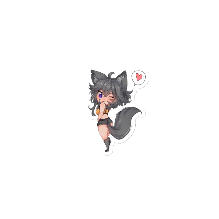 WolfcatRisi Flirty Chibi Magnet product image (1)