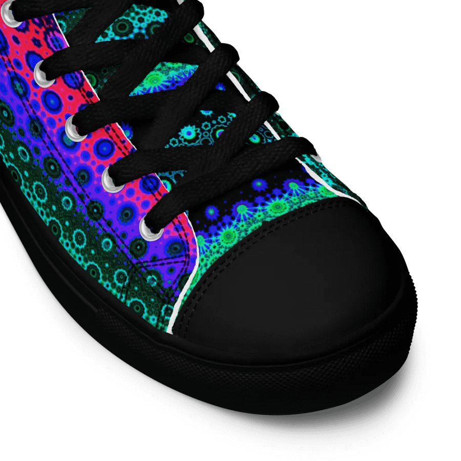 Abstract Multicoloured Pattern Men's Canvas Shoe High Tops product image (10)