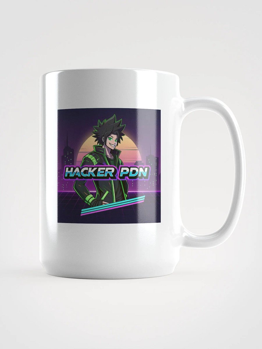 Neon Hacker City Mug product image (1)