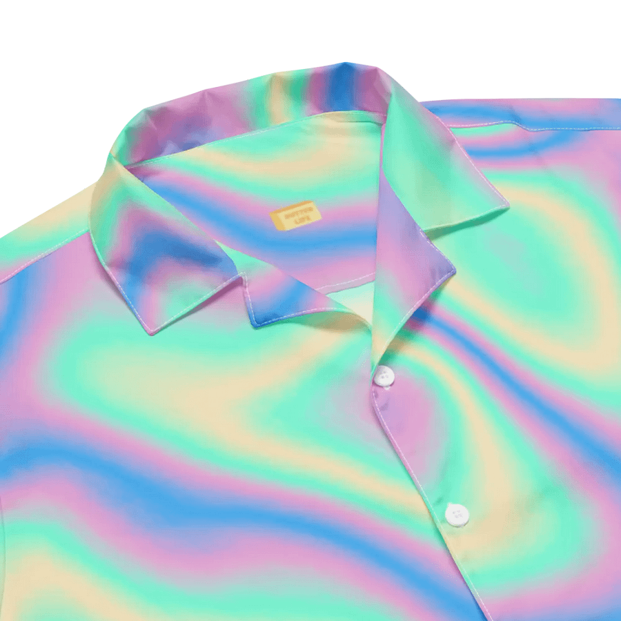 Psychedelic Hologram Unisex Hawaiian Shirt product image (5)