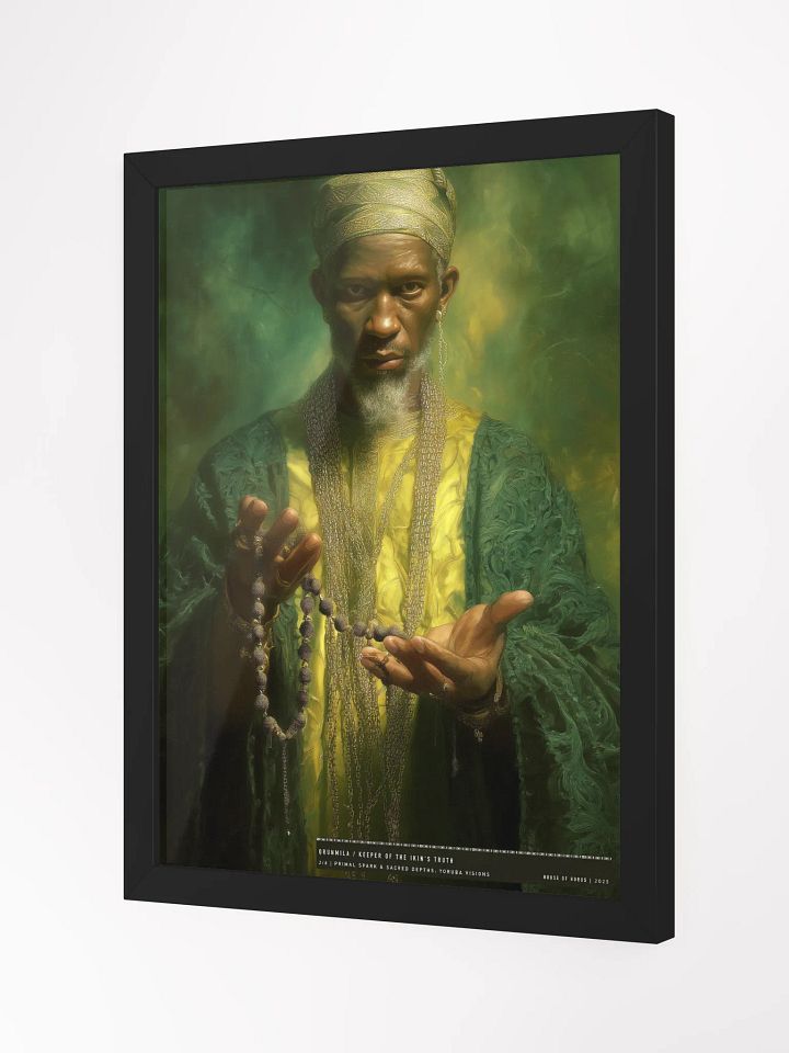 Orunmila: Keeper of Ikin's Truth – Framed Matte Poster product image (7)