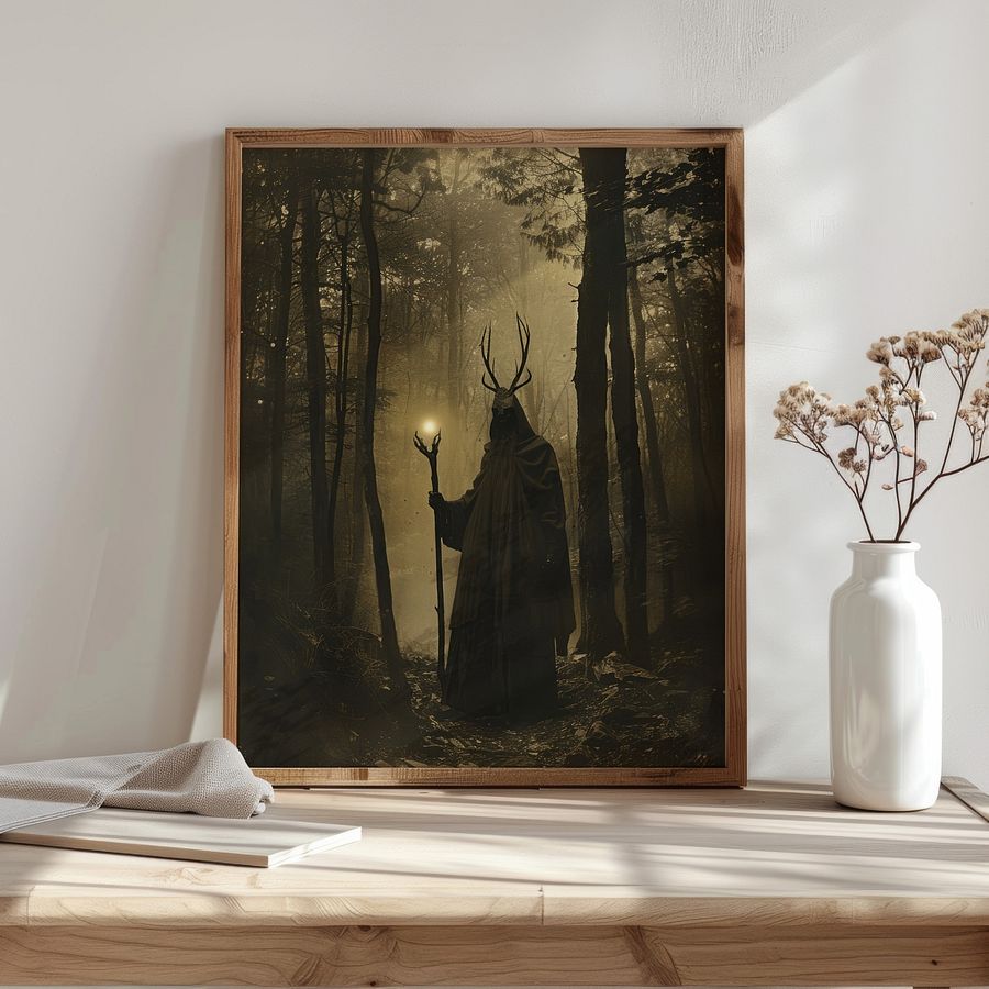 Forest Druid Victorian Photo Witchy Art Print product image (30)