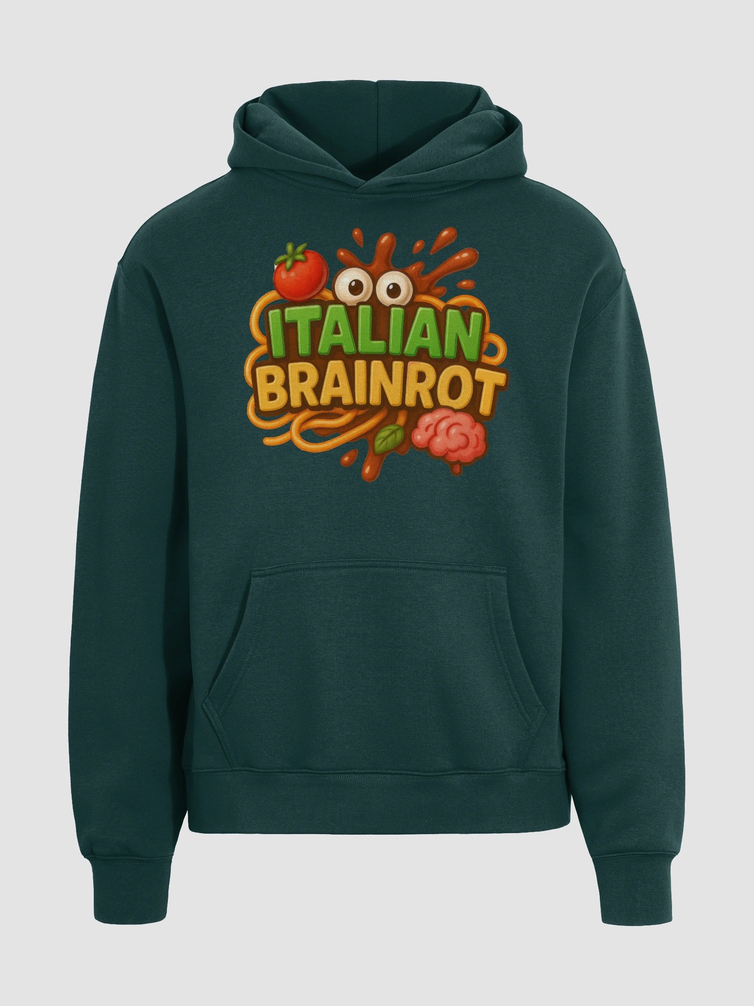 🧠 Italian Brainrot Logo Premium Oversized Hoodie 🇮🇹 product image (12)