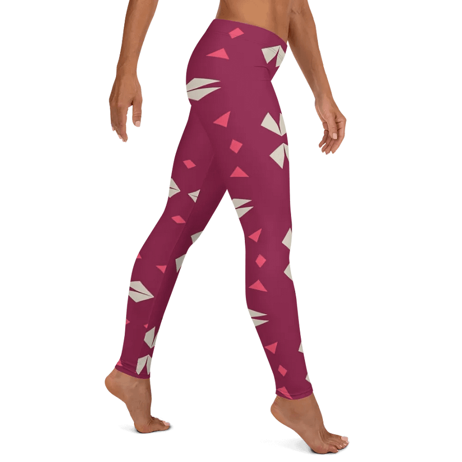 Kaleidoscopic Maroon All-Over Leggings product image (11)