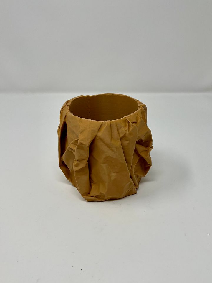 Crumpled Paper Pen Cup (3D Printed) product image (2)