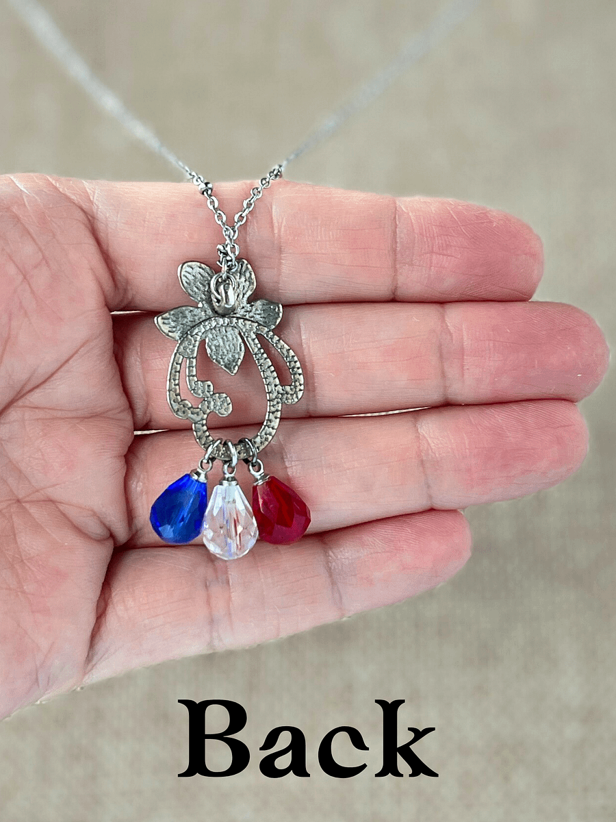 Edelweiss Necklace with Birthstones - Customized product image (8)