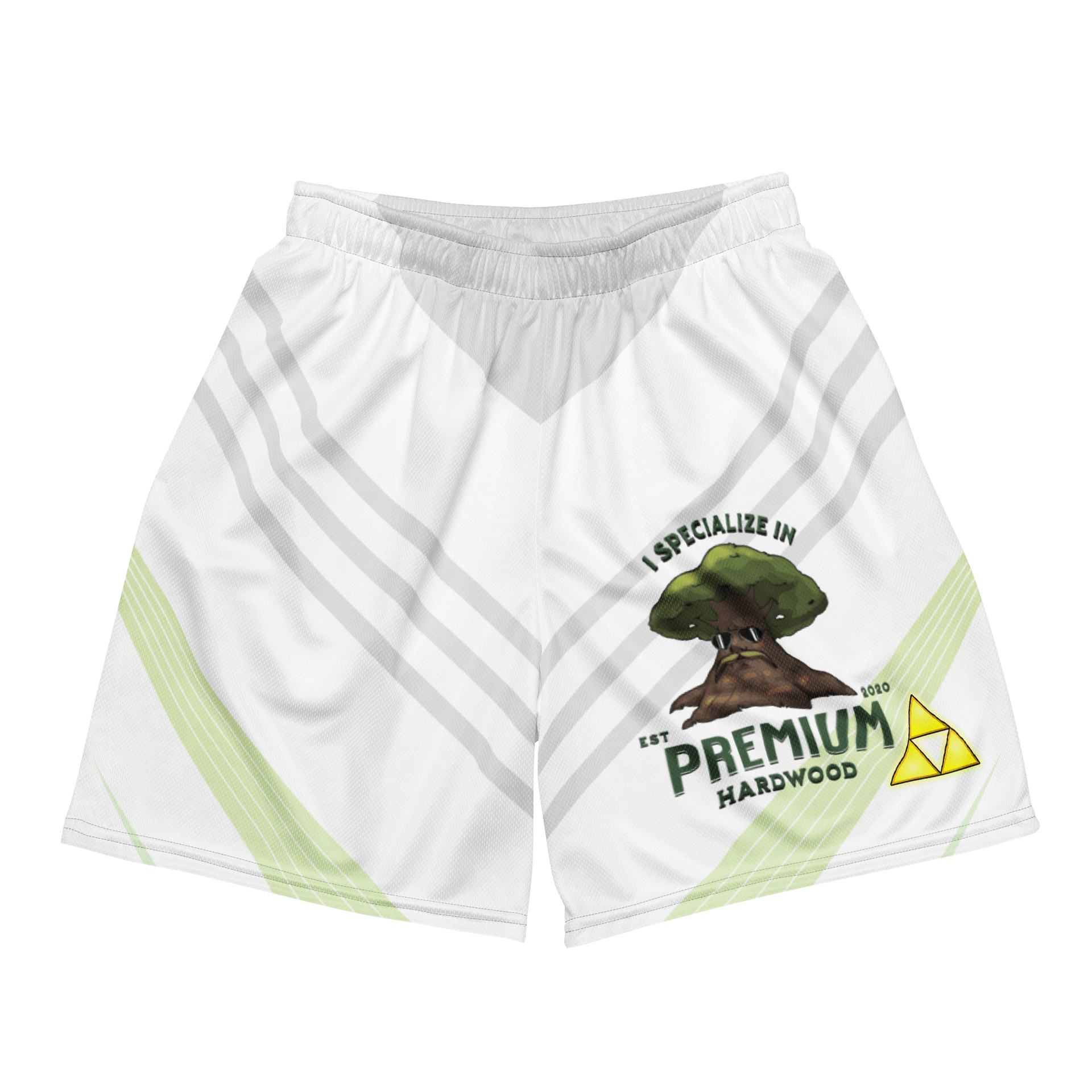 Premium Hardwood All-Over Print Recycled Unisex Mesh Shorts product image (2)