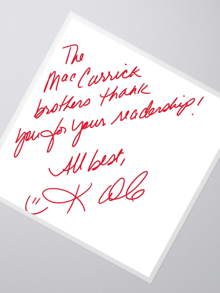 Digitally Signed MacCarrick Bookplate Sticker product image (2)