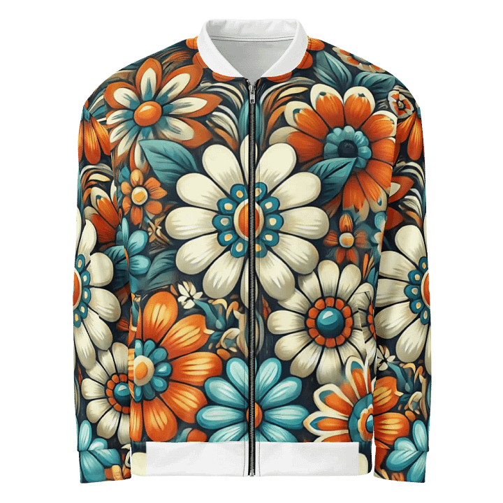 Floral Fusion All-Over Bomber Jacket product image (1)