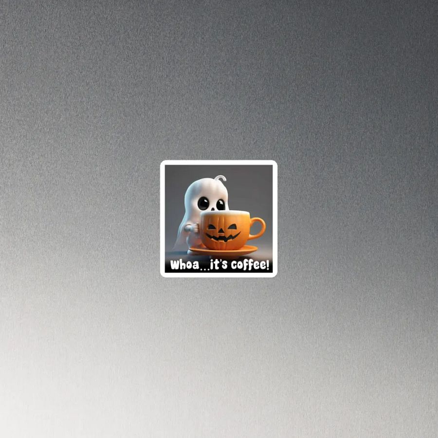 Coffee Ghost Die-Cut Magnets product image (4)