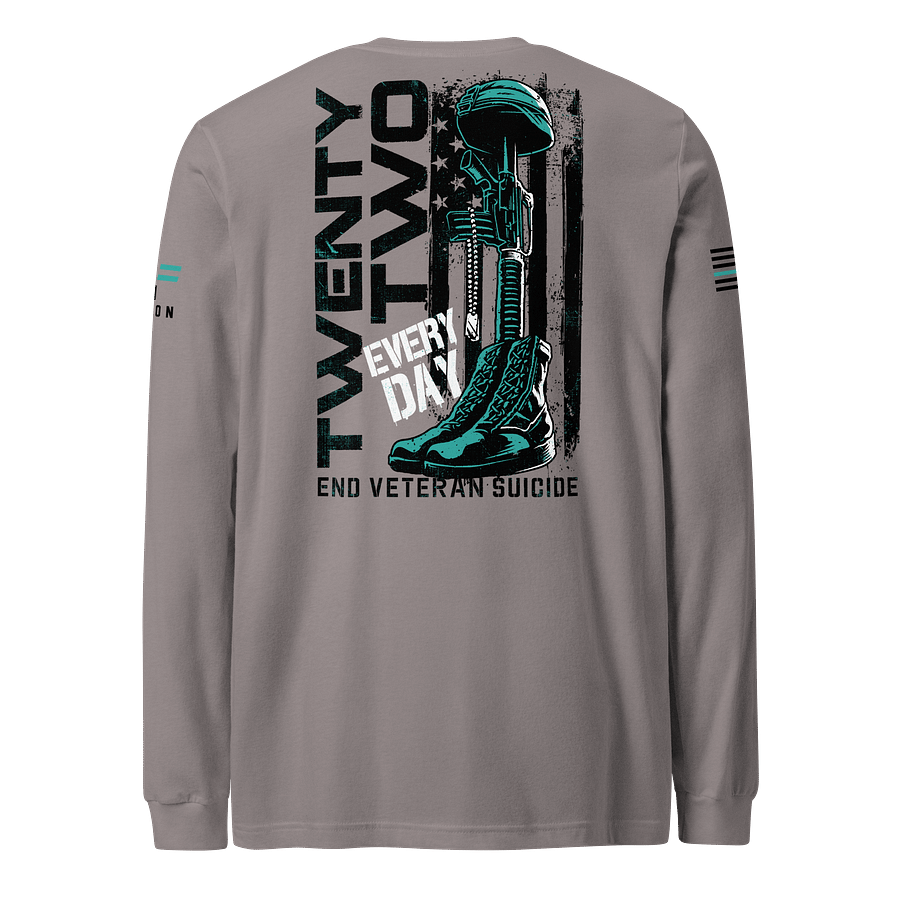 22 Everyday: End Veteran Suicide Long Sleeve product image (9)