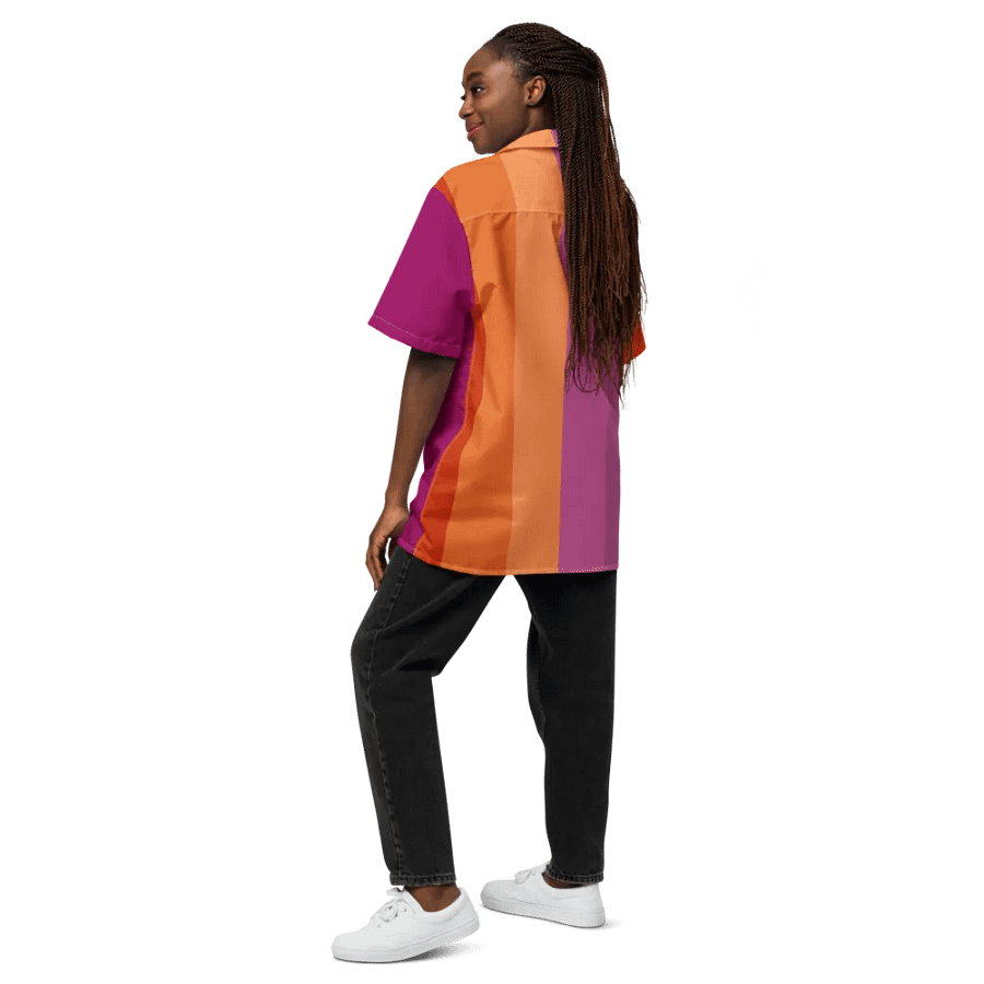 Lesbian Pride Flag - All-Over Hawaiian Shirt product image (5)