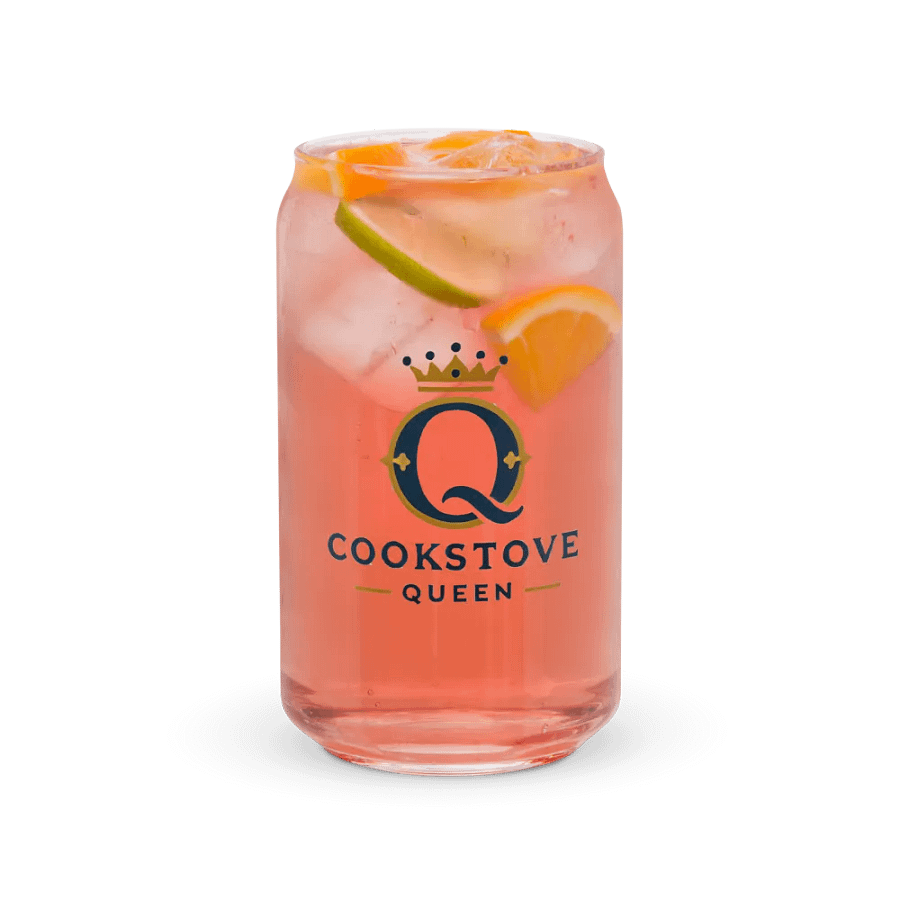 Cookstove Queen Glass Travel Cup with Bamboo Lid and Metal Straw product image (7)