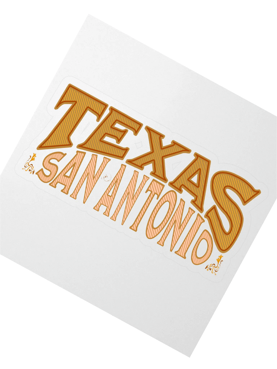 Texas San Antonio Vibes Kiss Cut Sticker product image (4)