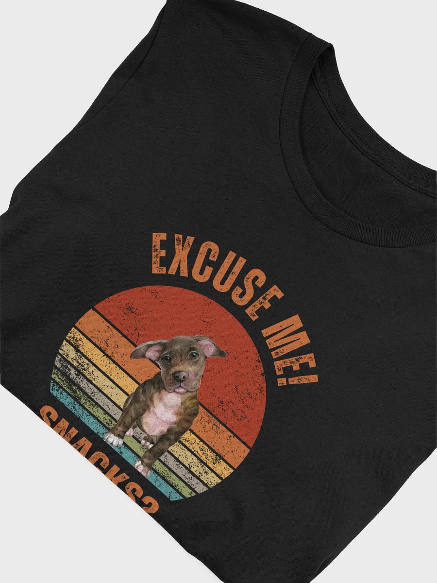 Excuse Me, Snacks? Retro Pit Bull Puppy T-Shirt product image (3)