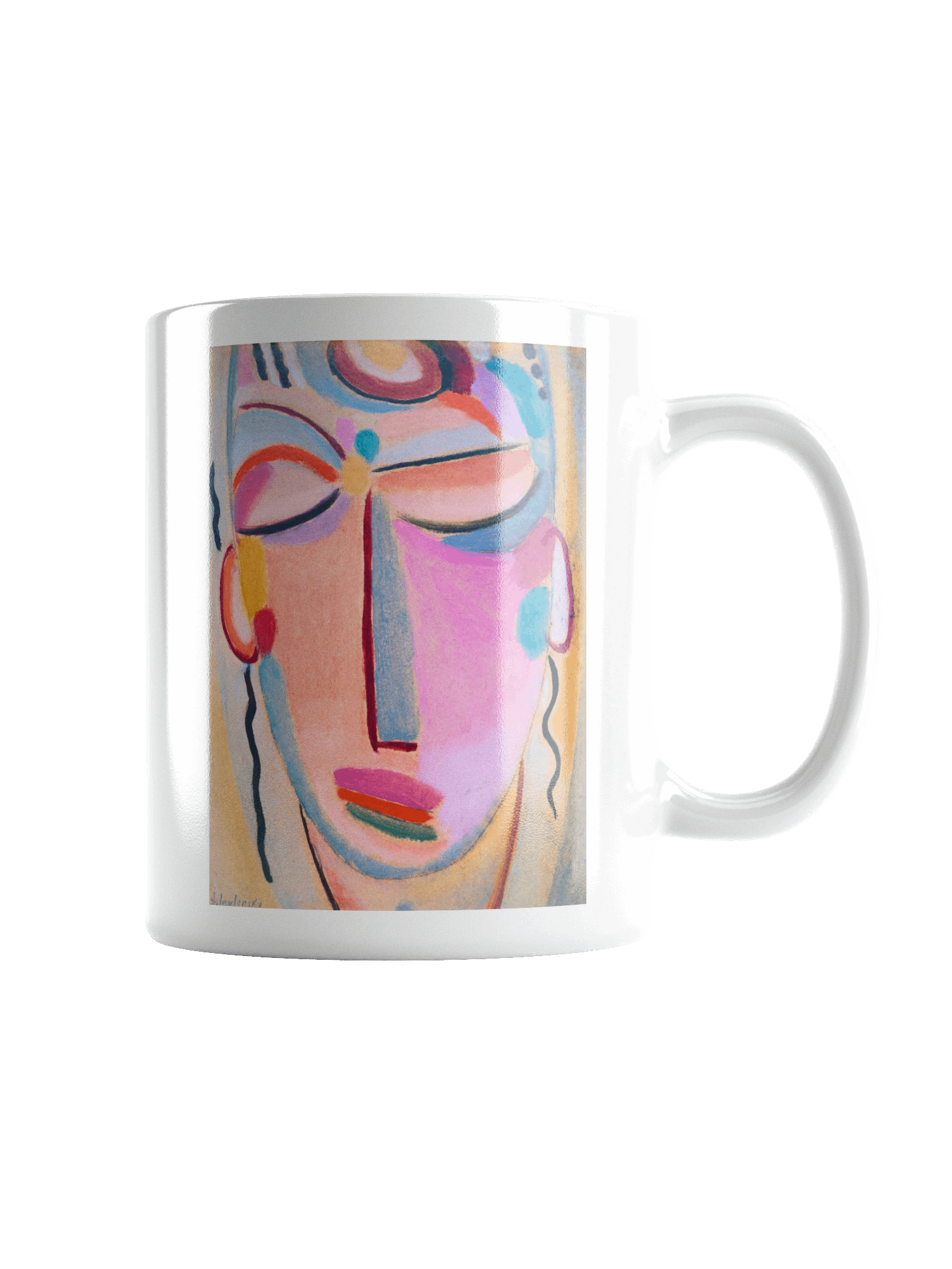 Abstract Modern Expressionist Portrait Coffee Mug product image (2)