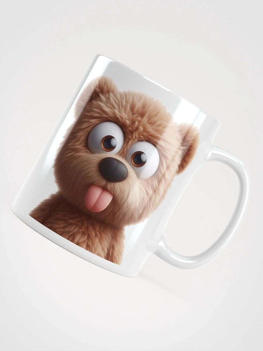 Rude Teddy Bear #Humorous Glossy Mug - White product image (4)