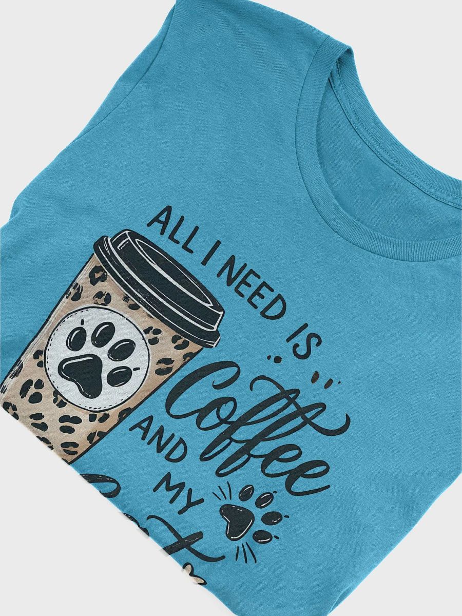 All I Need is Coffee and My Cat Leopard Print Graphic T-Shirt product image (4)