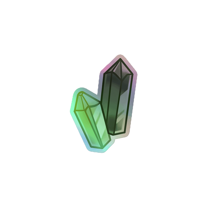 Crystals Holographic Sticker product image (1)
