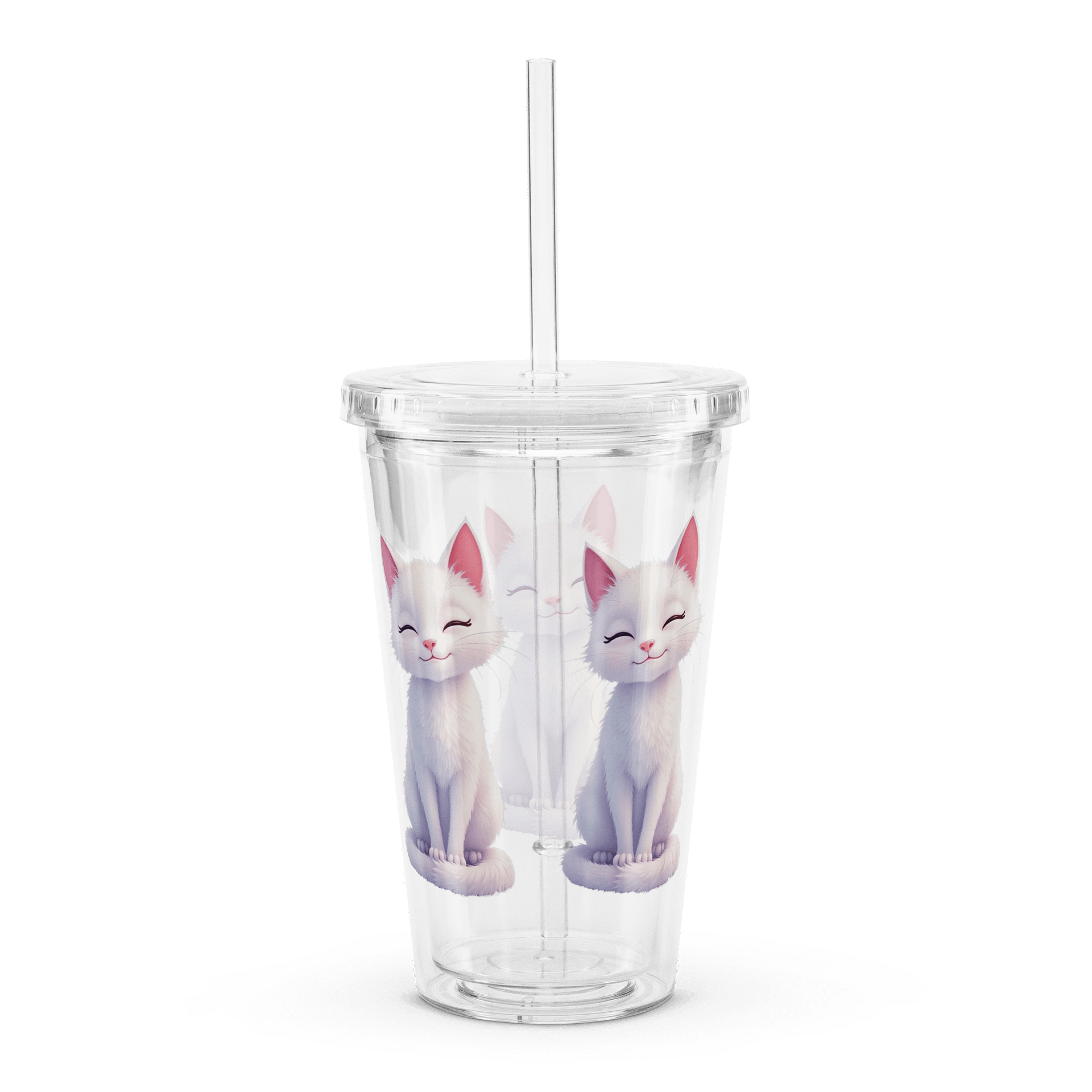 Claudia Double Wall Clear Plastic Tumbler product image (2)