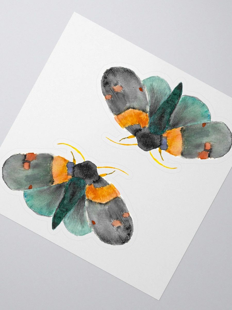 African Peach Moth Sticker (x2) product image (2)