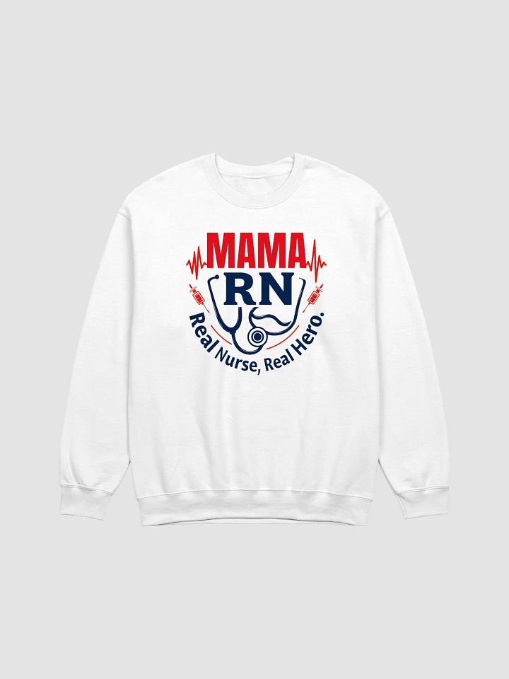Mama RN, Real Nurse, Real Hero Crewneck Sweatshirt product image (4)
