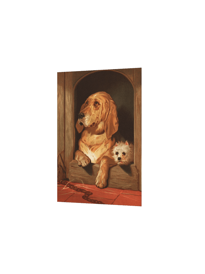 vintage dog - Cozy Canine Retreat Poster product image (18)