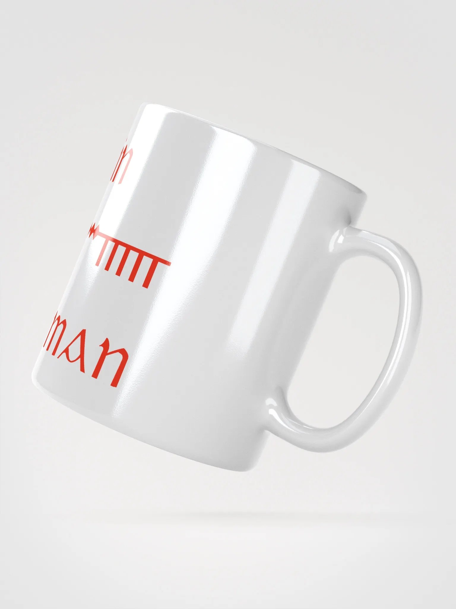 Mannin/Isle of Man Scholastic style Ogham white Mug product image (3)