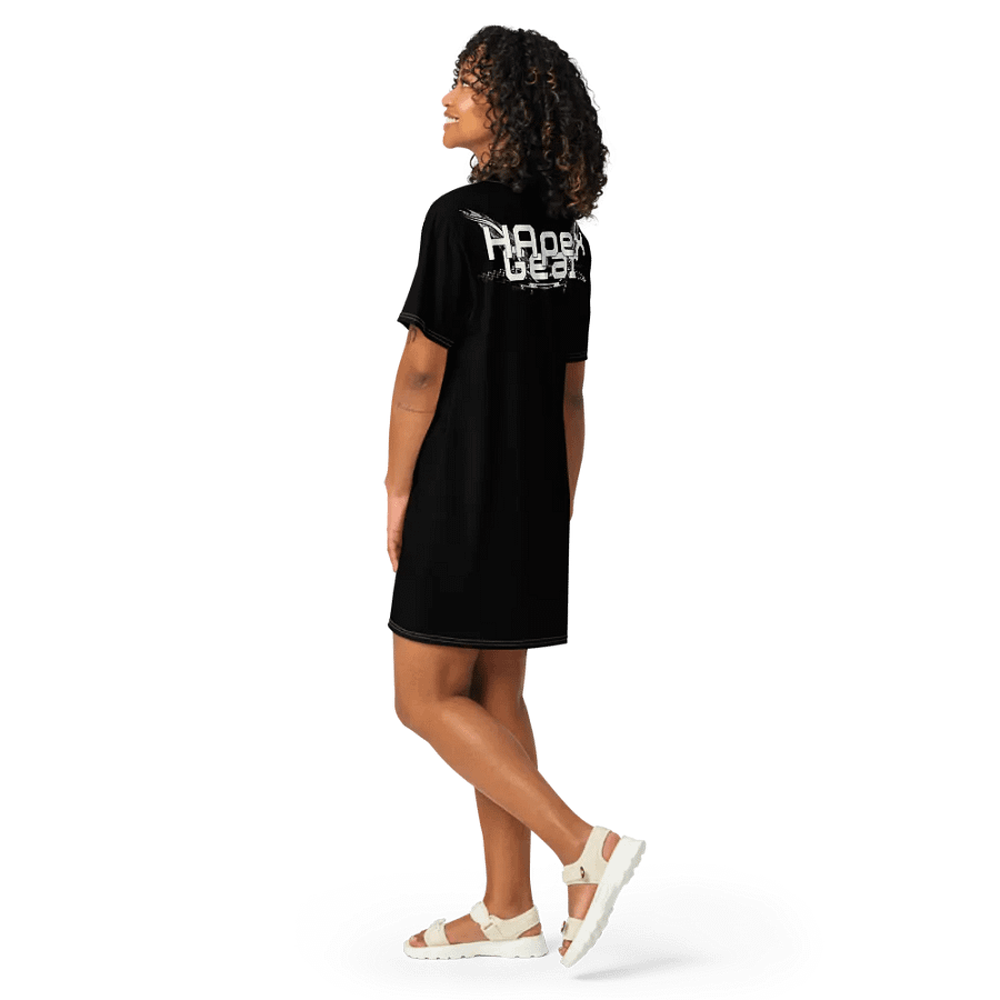 T-Shirt Dress - Black - White HApex Gear White Logo product image (11)