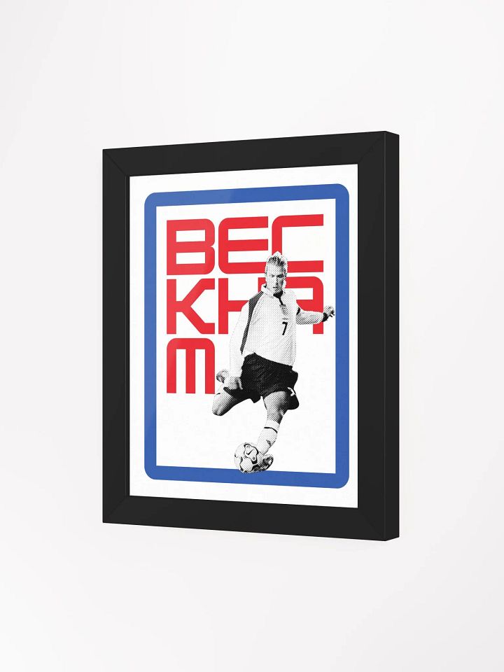 David Beckham BW England Name Art Framed Print product image (1)