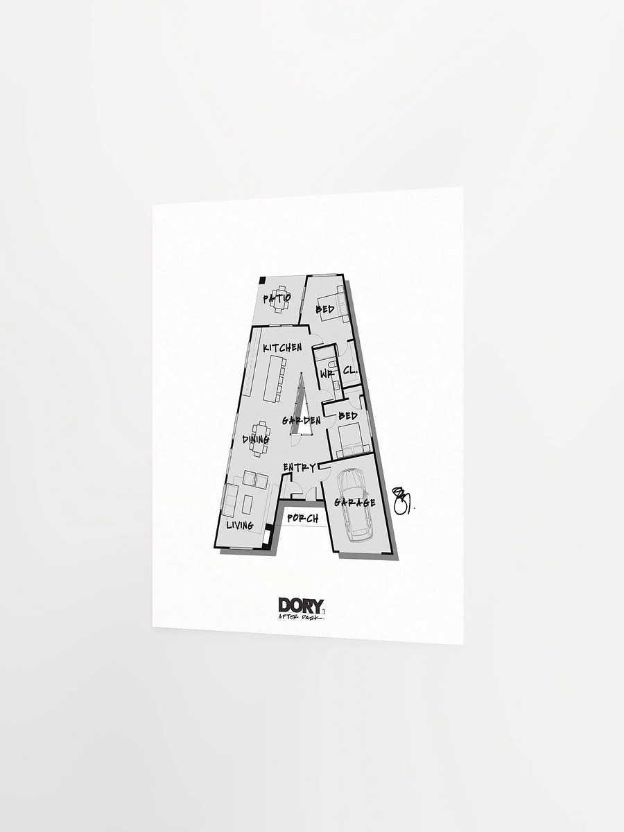 Alphabet Floor Plan Poster - A product image (2)