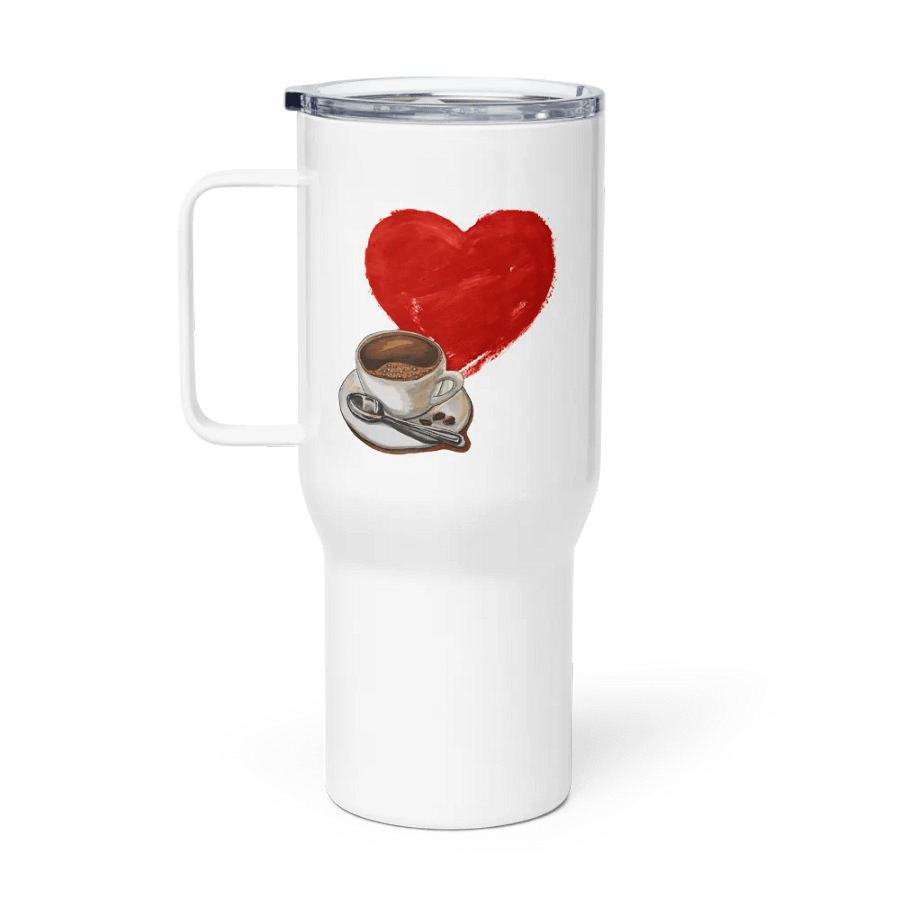 I Heart Coffee Travel Mug product image (1)