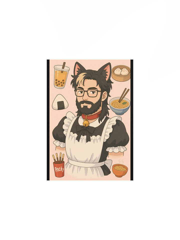 Cat Time Maid Boy Weeb Poster product image (2)