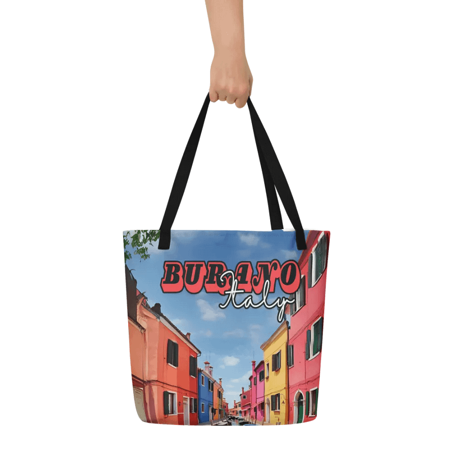 Burano Italy All Over Print Tote Bag product image (12)