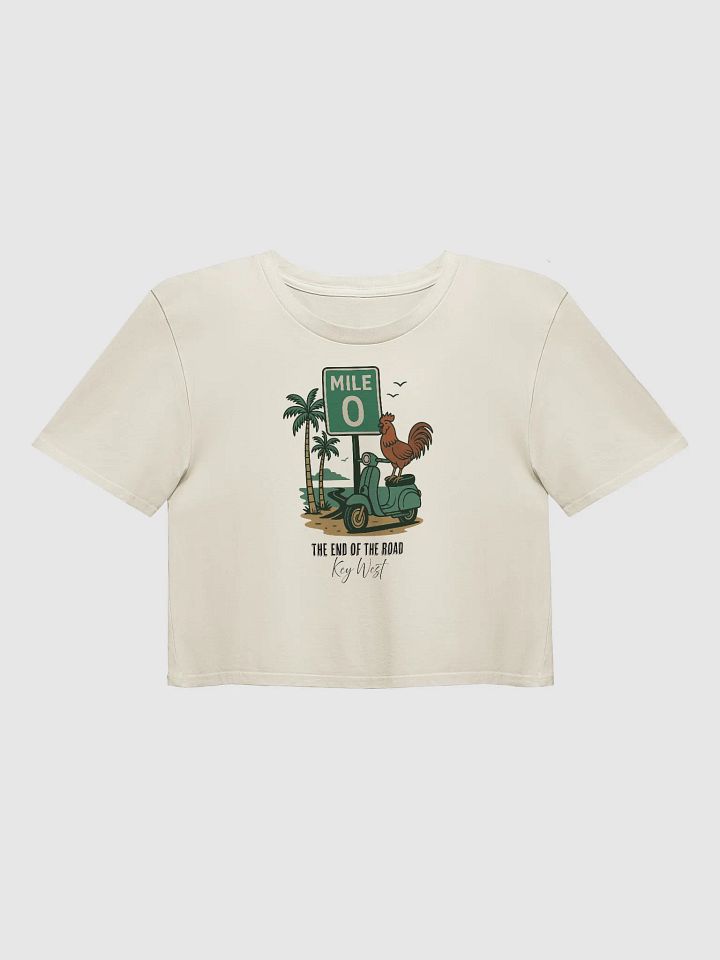 Mile Marker 0 - End of the Road Key West FLA Ladies Crop Top product image (1)
